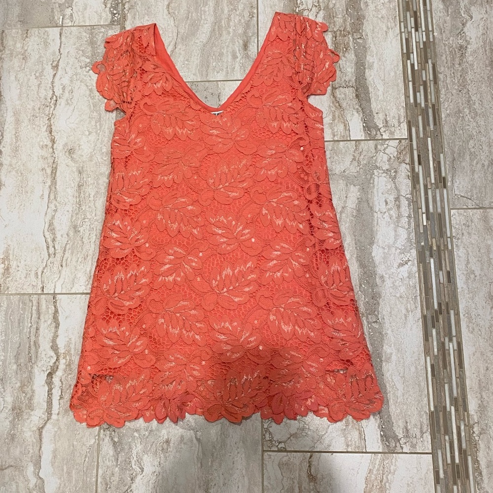 BB DAKOTA women’s Rene scallop lace shirt dress - Picture 10 of 15